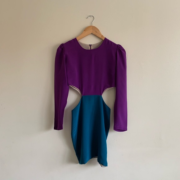 NAVEN Long Sleeve Cutout Dress - Picture 5 of 7